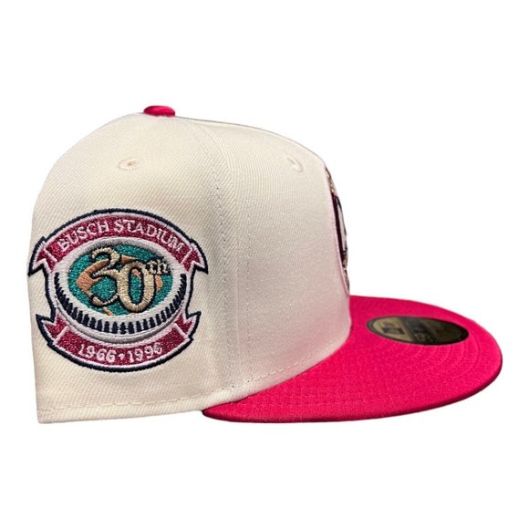 New Era St. Louis Cardinals 59FIFTY Fitted Hat 30 Year Busch Stadium Patch - Picture 4 of 8